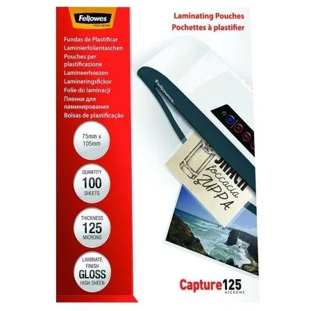 Fellowes Fundas de plastificar Capture 75x105 mm 125 micras Brillo